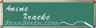 Anine Kracke Visitenkarte